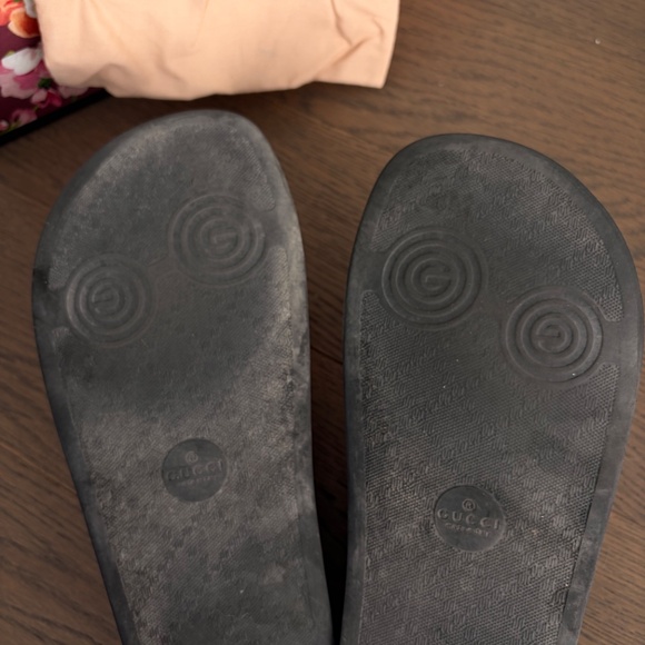 Gucci Bloom Floral Canvas Slide Sandals Designer Summer Slides - Picture 4 of 4